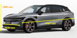 Zeekr 7X dimensions